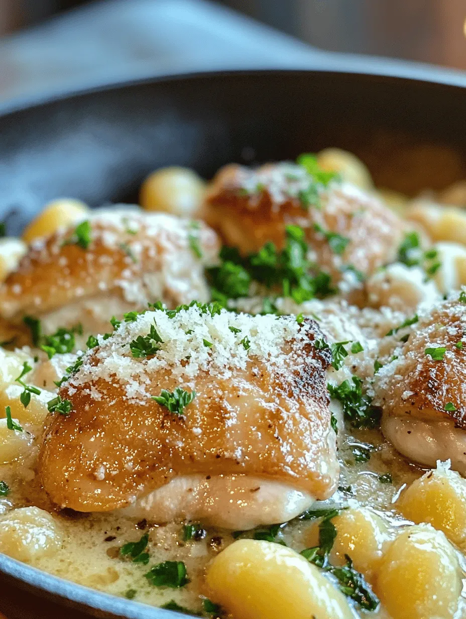 Embark on a culinary adventure with our Gnocchi Chicken with 40 Cloves of Garlic. This exquisite recipe beautifully marries the tender, juicy essence of chicken with the light, pillowy texture of gnocchi, all enveloped in a luxurious sauce infused with an astonishing amount of garlic. Known for its rich flavors and comforting nature, this dish is ideal for a family dinner or a cozy gathering with friends. Not only does it tantalize the taste buds, but it also offers a delightful culinary experience that will leave everyone at the table reminiscing about the incredible flavors long after the last bite.