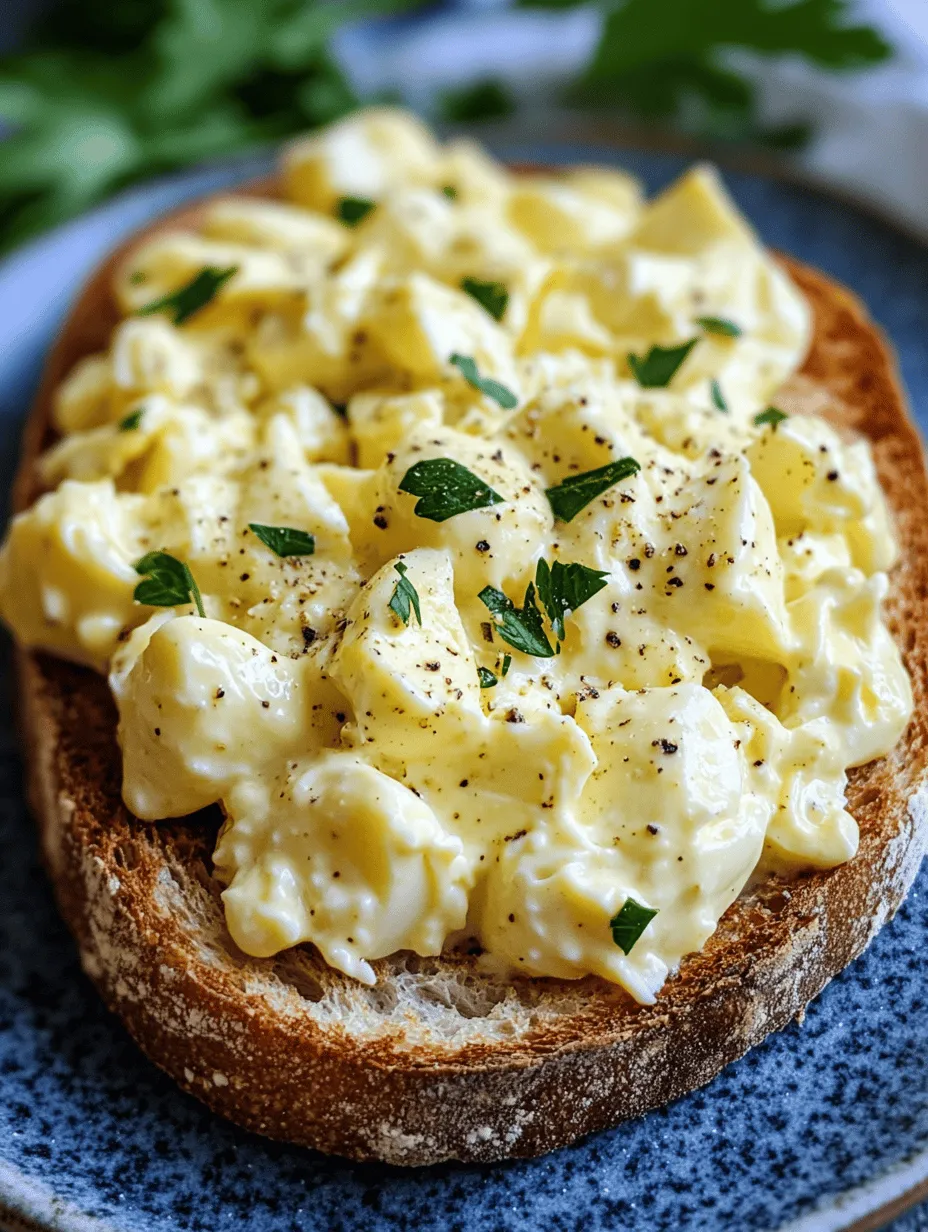 In the vast landscape of quick and easy meals, the classic egg salad stands out as a timeless favorite that has graced dining tables for generations. The 3-Ingredient Egg Salad Delight takes this beloved dish to new heights by simplifying the recipe while maintaining its robust flavor and nutritional value. Perfect for a light lunch, snack, or even a picnic, this egg salad is not only easy to prepare but also versatile enough to cater to various dietary preferences.