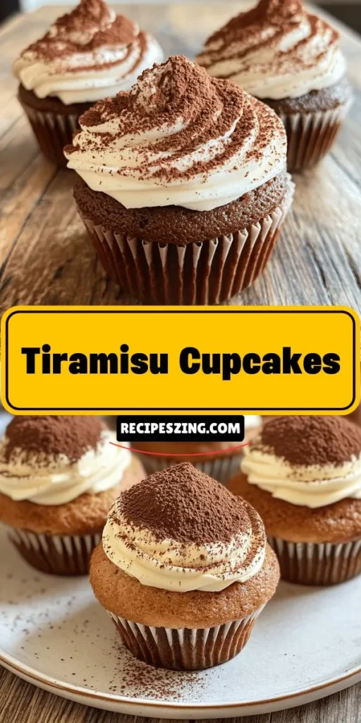 Indulge in a delightful twist on the classic Italian dessert with Tiramisu Cupcakes! These handheld treats combine moist coffee-infused cake with creamy mascarpone frosting, capturing the essence of traditional tiramisu in every bite. Perfect for any celebration or a sweet treat at home, they're easy to make and sure to impress! Discover how to create this delicious dessert and enjoy a taste of Italy today. #TiramisuCupcakes #Baking #DessertRecipe #SweetTreats #CupcakeLove #ItalianDesserts