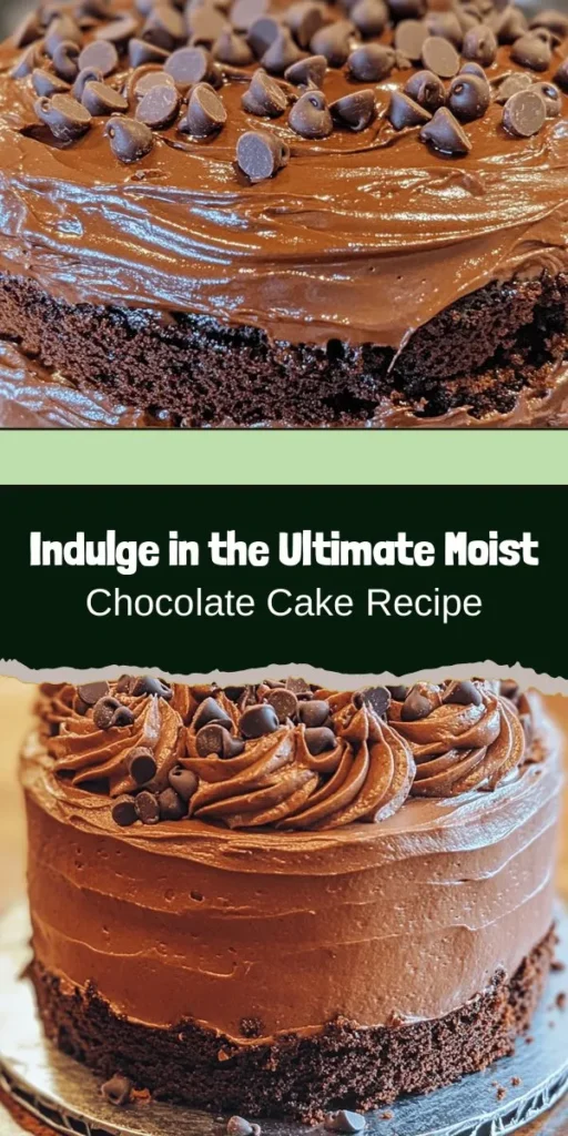 Indulge in the rich, moist goodness of this decadent chocolate cake! Perfectly designed for celebrations or a sweet treat at home, this cake combines high-quality cocoa powder, fluffy eggs, and a unique boiling water technique for ultimate moisture. Whether you frost it with chocolate ganache or buttercream, this recipe is sure to impress. Get ready to create a dessert that brings joy to every occasion! #ChocolateCake #Baking #DessertIdeas #Foodie #HomemadeDelight