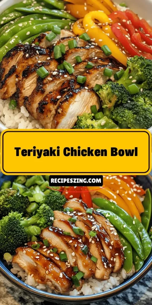 Discover the comfort of a Teriyaki Chicken Bowl, combining flavorful marinated chicken, colorful veggies, and fluffy rice, all drizzled with a savory teriyaki sauce. This balanced meal can be made in under an hour, perfect for busy nights or impressing guests. Explore the essential ingredients, step-by-step preparation, and nutritional benefits to create this delicious dish at home. Satisfy your cravings today! #TeriyakiChicken #ComfortFood #HealthyEating #QuickDinner #DeliciousRecipes