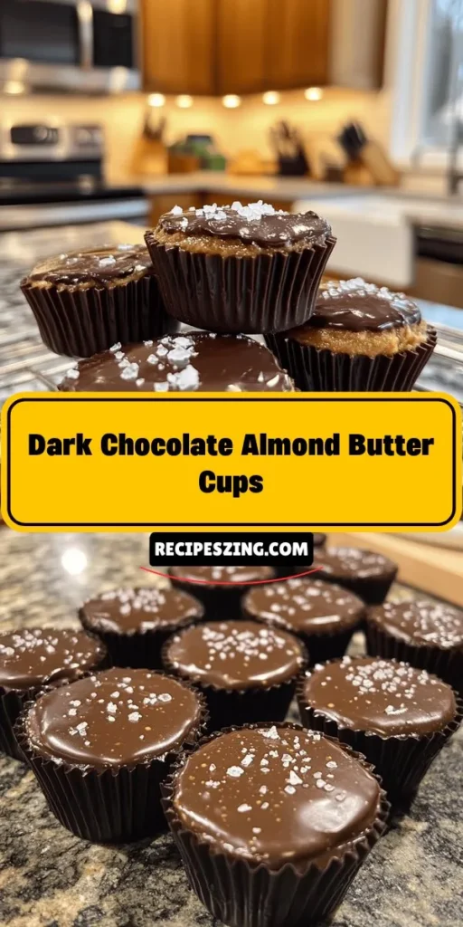 Indulge in these Decadent Dark Chocolate Almond Butter Cups, a perfect blend of rich dark chocolate and creamy almond butter. This easy homemade recipe is not only delicious but also caters to health-conscious snackers! With minimal ingredients, you can create a treat that satisfies your sweet tooth without the guilt. Ideal for any occasion, these cups are customizable and sure to impress. Try them today! #ChocolateLovers #HealthySnacks #HomemadeTreats #GlutenFree #DessertIdeas