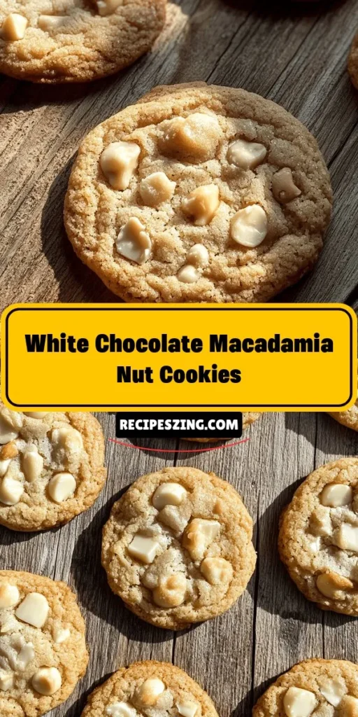 Indulge in the sweet delight of Heavenly White Chocolate Macadamia Nut Cookies! This recipe combines creamy white chocolate and crunchy macadamia nuts for a heavenly treat that's perfect for gatherings or cozy nights at home. With step-by-step instructions, you'll master the art of cookie-making in no time. Bake, share, and enjoy your delicious creations! #Baking #Cookies #WhiteChocolate #MacadamiaNuts #DessertIdeas #RecipeOfTheDay