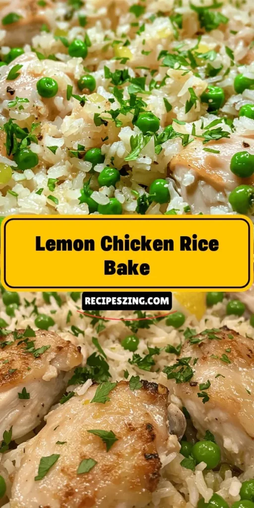 Discover the deliciousness of Zesty Lemon Chicken Rice Bake, a perfect dish for any occasion! This easy recipe combines succulent chicken thighs, fluffy jasmine rice, and the vibrant flavors of lemon for a delightful, nutritious meal. Ideal for busy weeknights or family gatherings, this bake ensures maximum flavor with minimal prep. Dive into this culinary adventure and impress your loved ones with this flavorful delight! #LemonChicken #RiceBake #EasyRecipes #HealthyMeals #DinnerIdeas