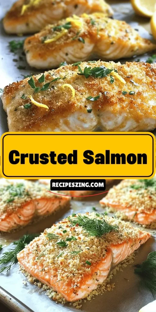 Discover the perfect blend of flavor and nutrition with our Savory Herb-Crusted Salmon with a Zesty Twist! This elegant dish features a crunchy herb crust composed of fresh parsley, dill, and chives, complemented by zesty lemon and tangy Dijon mustard. Packed with omega-3 fatty acids and protein, it's a heart-healthy choice for any occasion. Enjoy the vibrant flavors and satisfying texture of this delightful recipe! #SalmonRecipe #HealthyEating #SeafoodLovers #CookingInspiration #Foodie #EasyDinner