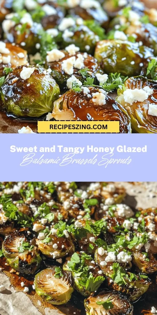 Discover the deliciousness of Honey Glazed Balsamic Brussels Sprouts, a dish that turns this often-overlooked vegetable into a flavorful masterpiece! With a perfect balance of sweetness and tanginess, these roasted sprouts are not only nutritious but also easy to prepare. Ideal for any meal, from festive gatherings to weeknight dinners, they are guaranteed to impress. Try them today for a healthy and tasty side! #BrusselsSprouts #HealthyEating #VegetarianRecipes #SideDish #CookingAtHome