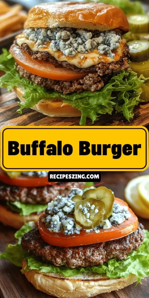 Discover the ultimate Spicy Buffalo Burger Delight, a zesty twist on the classic American burger! This mouthwatering recipe combines juicy ground beef with fiery buffalo sauce and creamy blue cheese, delivering bold flavors in every bite. Perfect for casual gatherings or a quick dinner, this easy-to-make burger elevates your mealtime experience with minimal prep. Try it out and impress your guests! #BuffaloBurger #SpicyFood #BurgerNight #Foodie #RecipeInspo #HomemadeBurgers