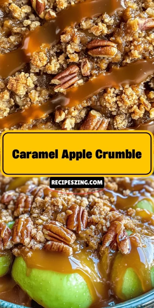 Fall in love with autumn vibes by making this Caramel Apple Crumble Delight! This sweet treat combines tart apples, a buttery crumble, and rich caramel for a perfect dessert to share with family and friends. It's easy to make and brings warmth to any gathering. Don't miss out on this classic recipe that captures the flavors of the season. Give it a try and enjoy every bite! #CaramelAppleCrumble #FallDesserts #AppleCrumble #AutumnRecipes #BakingFun