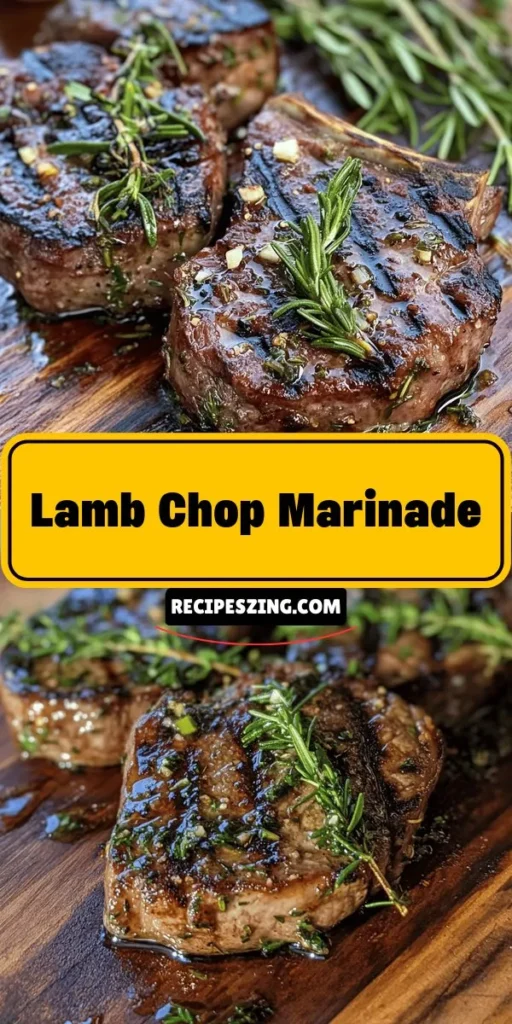 Elevate your dinner with this succulent herb-infused lamb chop marinade! Combining fresh rosemary, thyme, garlic, and tangy balsamic vinegar, this marinade enhances the rich flavors of lamb chops. Perfect for grilling or roasting, this dish is sure to impress. Follow our simple steps for a mouthwatering centerpiece that’s easy to prepare. Enjoy tender, juicy lamb with vibrant flavors! #LambChops #Cooking #Marinade #Grilling #Foodie #Recipe #Herbs #HomeCooking #Delicious