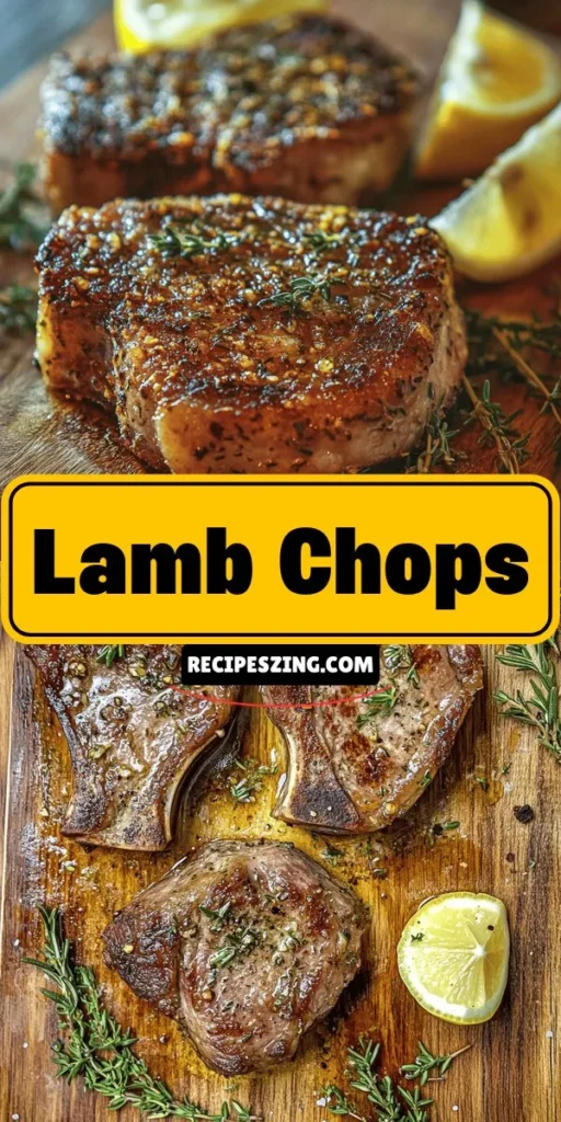 Impress your guests with these Savory Herb-Crusted Lamb Chops! This delectable dish features perfectly seared lamb with a fragrant herb crust, making it a stunning centerpiece for special occasions or cozy dinners at home. Packed with flavor and nutrition, lamb chops are a versatile choice for any culinary enthusiast. Elevate your dining experience with this easy-to-follow recipe! #LambChops #HerbCrust #GourmetCooking #DinnerParty #Foodie #DeliciousMeals