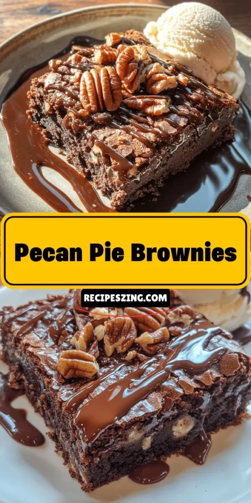 Indulge in the ultimate dessert experience with these luscious Pecan Pie Brownies! This delicious fusion combines rich, fudgy brownies with a sweet, nutty pecan pie topping, bringing together two favorite treats in one bite. Perfect for celebrations or a cozy night in, these brownies are both visually stunning and irresistibly tasty. Adapt the recipe to fit dietary needs and impress your guests! #PecanPieBrownies #DessertFusion #Baking #SweetTreats #ChocolateLovers #HolidayBaking