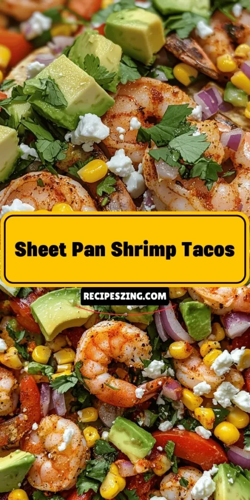 Get ready for a fiesta with this easy and flavorful Sheet Pan Shrimp Tacos recipe! Perfect for busy weeknights or gatherings, this dish combines juicy shrimp, vibrant veggies, and aromatic spices, all cooked together for minimal cleanup. Picture colorful tacos bursting with flavor, ideal for sharing with family and friends. Bring the joy of cooking to your table and enjoy every delicious bite! #ShrimpTacos #SheetPanMeals #EasyRecipes #TacoFiesta #HealthyEating #DinnerIdeas