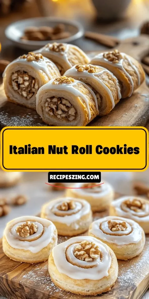 Discover the joy of baking Italian Nut Roll Cookies with this delightful recipe that brings warmth and tradition to your kitchen. Perfect for holidays or any occasion, these rolled treats are filled with a rich, nutty mixture and finished with a sweet icing. Experience the nostalgia and connection of family gatherings as you create these delicious cookies that are sure to impress. Try them today! #ItalianNutRollCookies #Baking #DessertRecipes #HolidayBaking #HomeBaking #CookieRecipe #SweetTreats