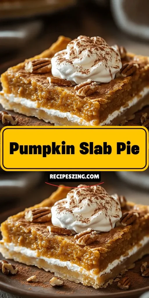 Discover the irresistible charm of pumpkin slab pie, the perfect dessert for fall gatherings! This large, easy-to-serve twist on the classic pumpkin pie promises a deliciously spiced filling and a flaky crust that everyone will love. Great for Thanksgiving or any occasion, it captures the essence of fall with every slice. Follow this simple recipe for a delightful treat that’s sure to please a crowd! #PumpkinSlabPie #FallBaking #ThanksgivingDessert #DessertRecipe #PumpkinPie #BakingFromScratch #HomemadeDesserts #Gatherings